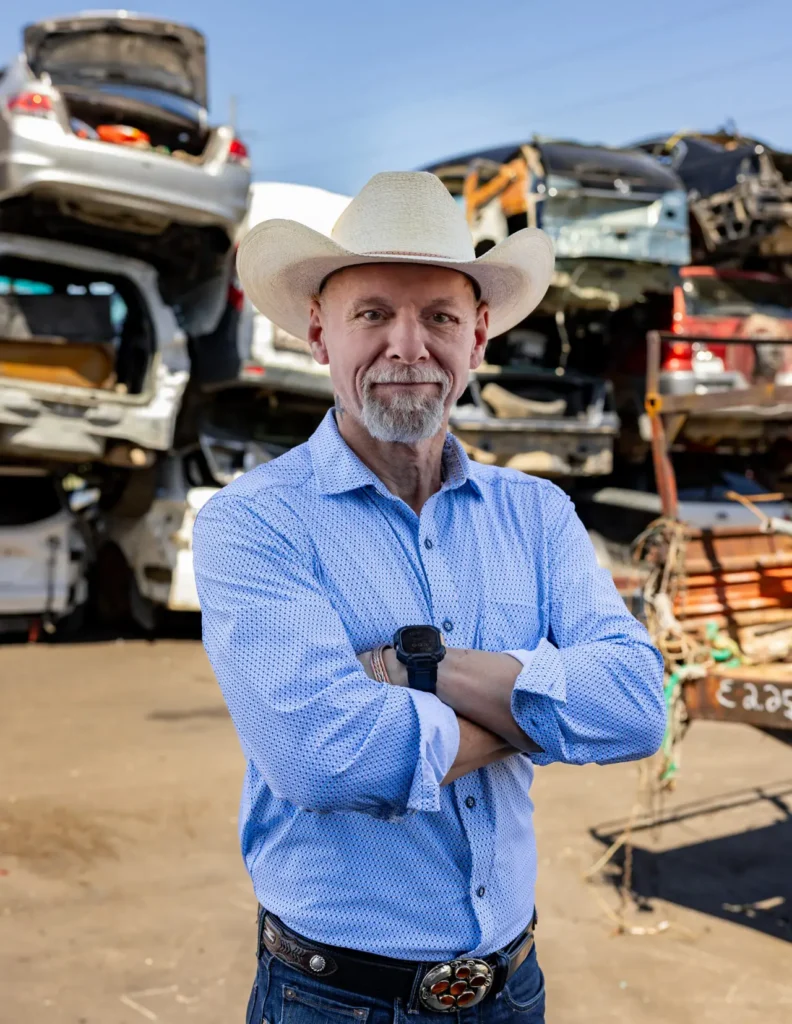 Stars & Stripes Scrap Metal owner at the Denver yard, home of honest Denver scrap metal prices